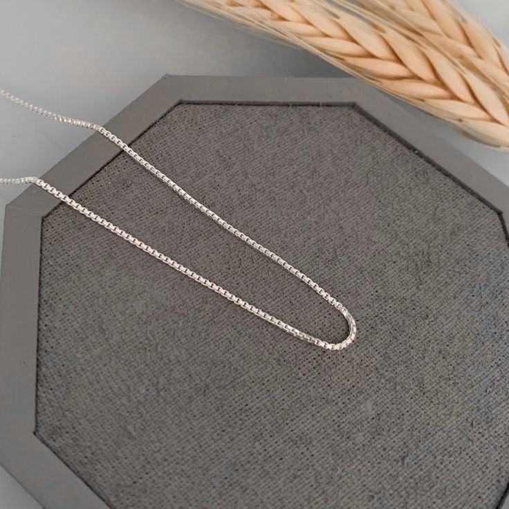 corrente veneziana V15 fio médio prata legítima 925 40cm 45cm